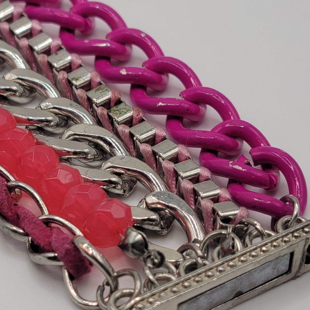 Multi Chain Link Bracelet - Picture 6 of 8
